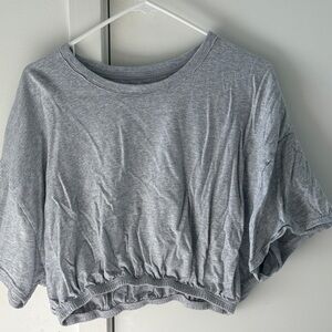 Aerie Light Gray Crop Top